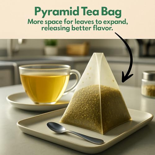 Tozzy Tea - 100 Count (Pyramid Tea Bags) | Pure Plant-Based Ingredients | Eco-Conscious Packaging