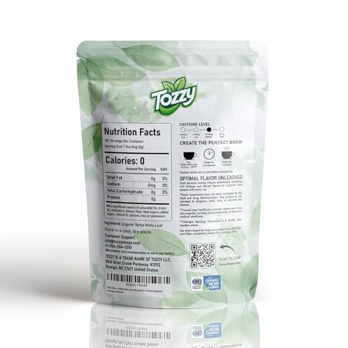 Tozzy Tea - 100 Count (Pyramid Tea Bags) | Pure Plant-Based Ingredients | Eco-Conscious Packaging