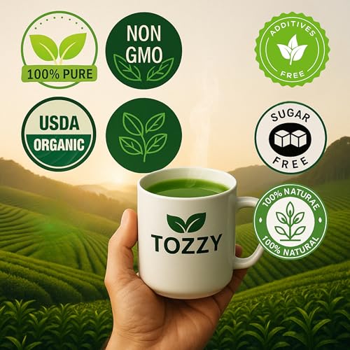 Tozzy Tea - 100 Count (Pyramid Tea Bags) | Pure Plant-Based Ingredients | Eco-Conscious Packaging