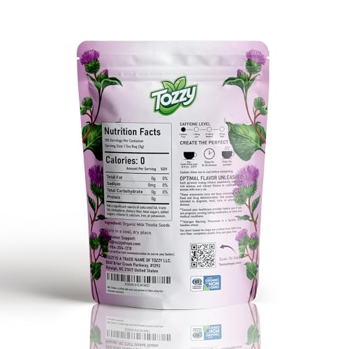 Tozzy Tea - 100 Count (Pyramid Tea Bags) | Pure Plant-Based Ingredients | Eco-Conscious Packaging