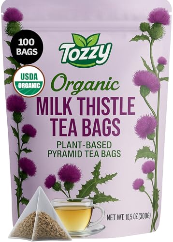 Tozzy Tea - 100 Count (Pyramid Tea Bags) | Pure Plant-Based Ingredients | Eco-Conscious Packaging