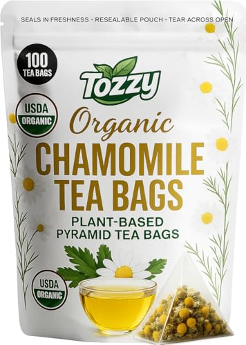 Tozzy Tea - 100 Count (Pyramid Tea Bags) | Pure Plant-Based Ingredients | Eco-Conscious Packaging