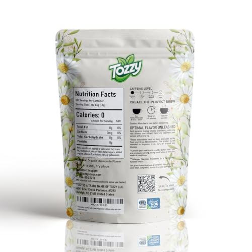 Tozzy Tea - 100 Count (Pyramid Tea Bags) | Pure Plant-Based Ingredients | Eco-Conscious Packaging
