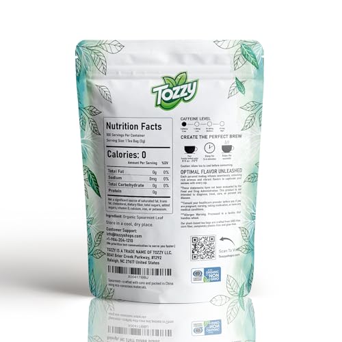 Tozzy Tea - 100 Count (Pyramid Tea Bags) | Pure Plant-Based Ingredients | Eco-Conscious Packaging
