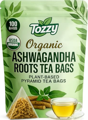 Tozzy Tea - 100 Count (Pyramid Tea Bags) | Pure Plant-Based Ingredients | Eco-Conscious Packaging