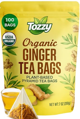 Tozzy Tea - 100 Count (Pyramid Tea Bags) | Pure Plant-Based Ingredients | Eco-Conscious Packaging