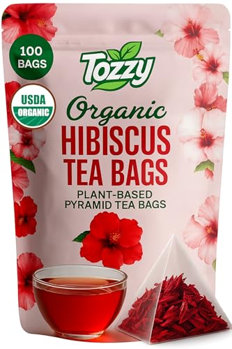 Tozzy Tea - 100 Count (Pyramid Tea Bags) | Pure Plant-Based Ingredients | Eco-Conscious Packaging