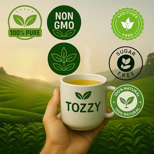Tozzy Tea - 100 Count (Pyramid Tea Bags) | Pure Plant-Based Ingredients | Eco-Conscious Packaging
