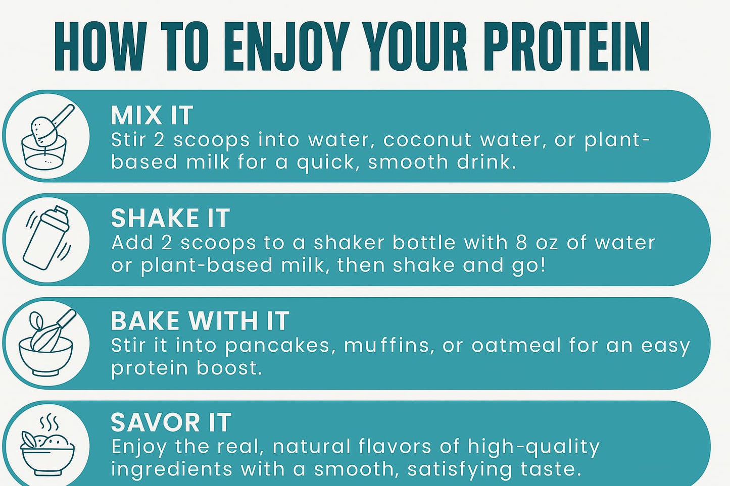 TOZZY Plant Protein – Vanilla | Only 5 Simple Ingredients | 20g Protein, 0g Sugar | Vegan Pea Protein