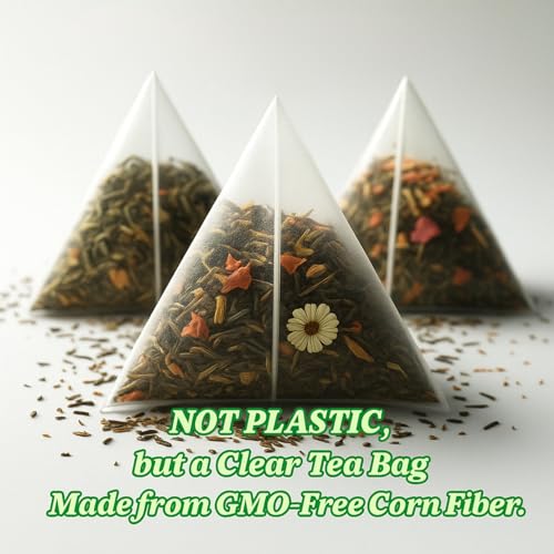 Tozzy Tea - 100 Count (Pyramid Tea Bags) | Pure Plant-Based Ingredients | Eco-Conscious Packaging