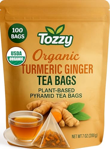 Tozzy Tea - 100 Count (Pyramid Tea Bags) | Pure Plant-Based Ingredients | Eco-Conscious Packaging