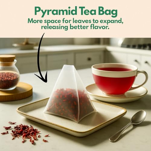 Tozzy Tea - 100 Count (Pyramid Tea Bags) | Pure Plant-Based Ingredients | Eco-Conscious Packaging