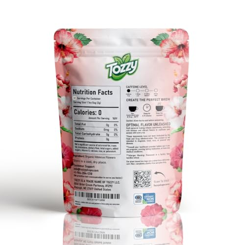 Tozzy Tea - 100 Count (Pyramid Tea Bags) | Pure Plant-Based Ingredients | Eco-Conscious Packaging